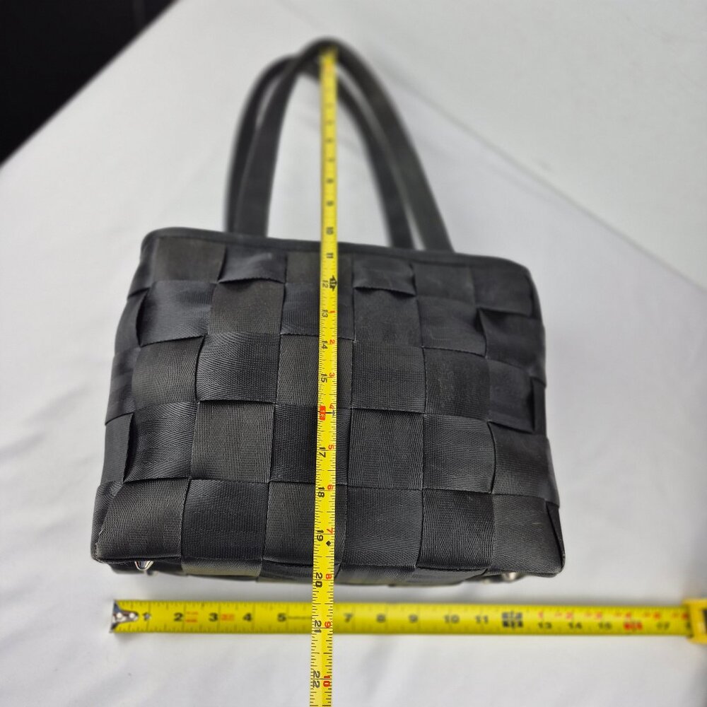 Vintage The Original Harveys Seatbelt Bag Black Tote Style - Picture 16 of 16